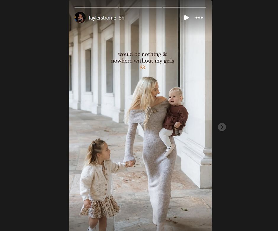 Dylan Strome's wife, Tayler, shared on IG @